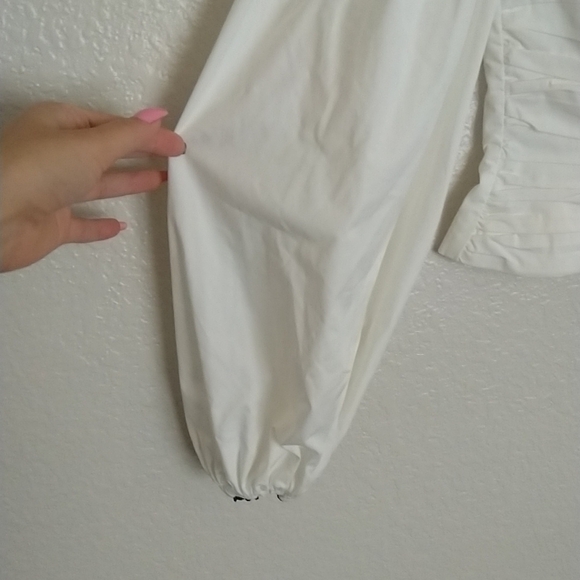 C/ meo Collective Keeping Time Balloon Sleeve Top tie front sz S - Picture 5 of 8